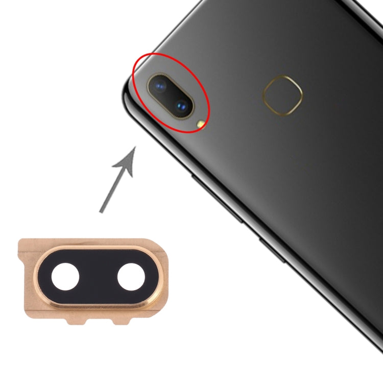 For Vivo Y85 10pcs Camera Lens Cover (Gold) - Camera Parts by PMc TechLife | Online Shopping South Africa | PMc TechLife | Buy Now Pay Later Mobicred