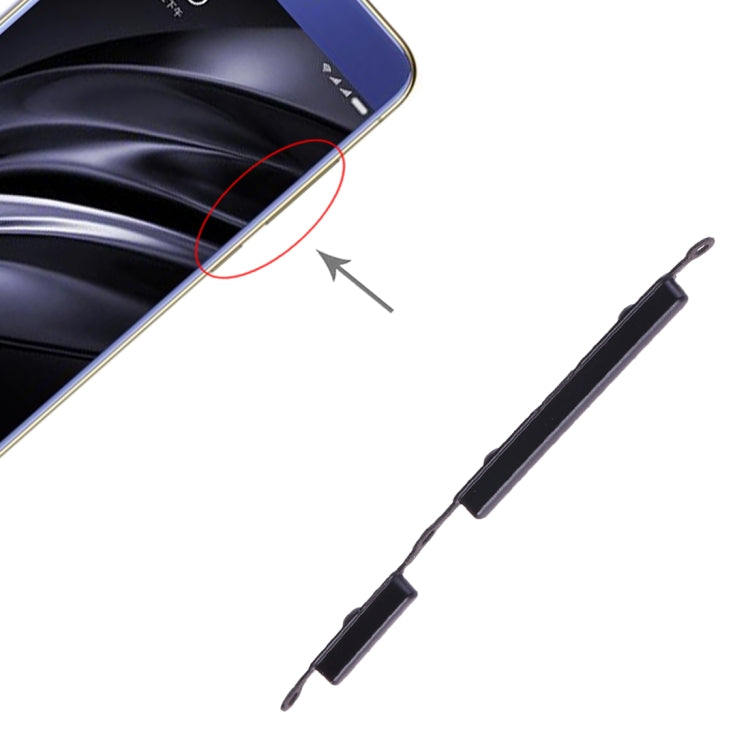 Power Button and Volume Control Button for Xiaomi Redmi 6A / Redmi 6(Black) - Home key & Side Key by PMc TechLife | Online Shopping South Africa | PMc TechLife | Buy Now Pay Later Mobicred