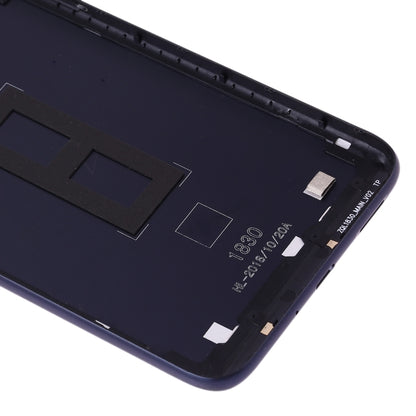 Battery Back Cover with Camera Lens for Asus Zenfone Max M2 ZB633KL ZB632KL(Dark Blue) - Back Cover by PMC Jewellery | Online Shopping South Africa | PMC Jewellery | Buy Now Pay Later Mobicred