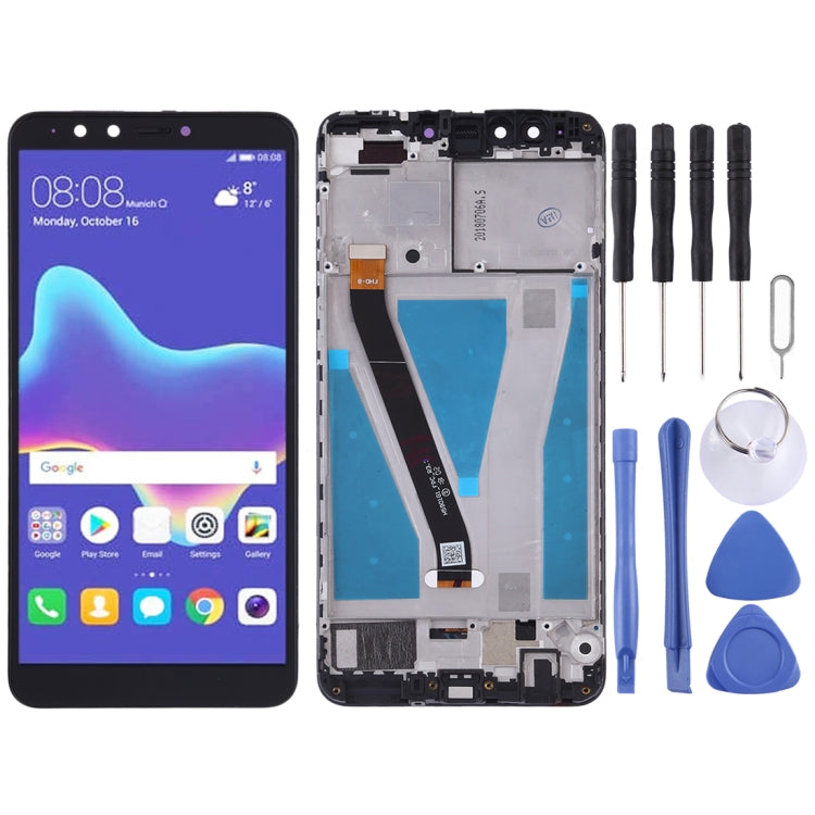 OEM LCD Screen for Huawei Enjoy 8 Plus Digitizer Full Assembly with Frame (Black) - free shipping - PMC TechLife - Order now!