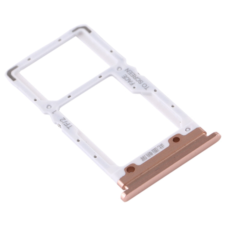 SIM Card Tray + SIM Card Tray / Micro SD Card Tray for Xiaomi Mi CC9 (Gold) - Card Tray by PMC Jewellery | Online Shopping South Africa | PMC Jewellery | Buy Now Pay Later Mobicred