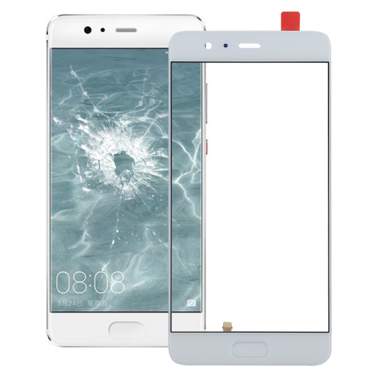 For Huawei P10 Plus Front Screen Outer Glass Lens, Support Fingerprint Identification (White) - Touch Panel by PMC Jewellery | Online Shopping South Africa | PMC Jewellery | Buy Now Pay Later Mobicred