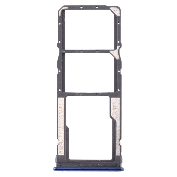 SIM Card Tray + SIM Card Tray + Micro SD Card Tray for Xiaomi Redmi Note 8 (Blue) - Card Tray by PMc TechLife | Online Shopping South Africa | PMc TechLife | Buy Now Pay Later Mobicred