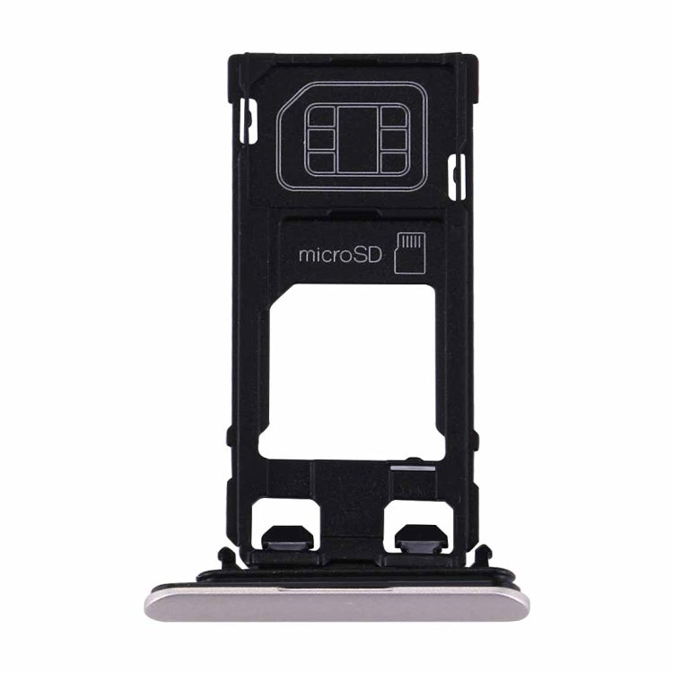 for Sony Xperia XZs (Single SIM Version) SIM & Micro SD Card Tray(Silver) - Card Tray by PMc TechLife | Online Shopping South Africa | PMc TechLife | Buy Now Pay Later Mobicred