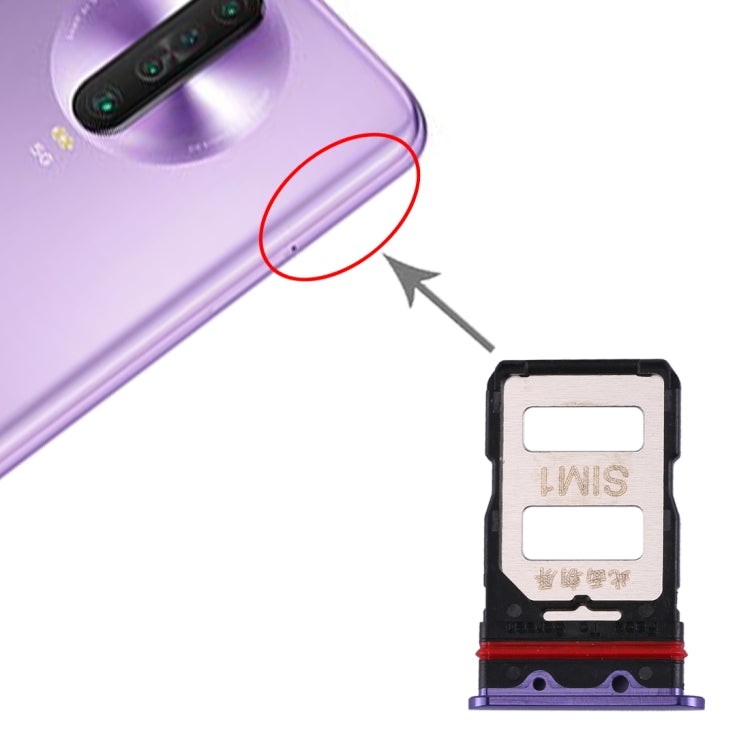 SIM Card Tray + SIM Card Tray for Xiaomi Redmi K30 Pro(Purple) - free shipping - PMc TechLife - Order now!