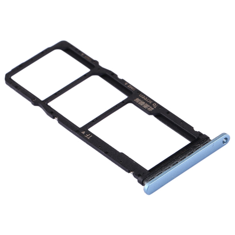 SIM Card Tray + SIM Card Tray + Micro SD Card Tray for Huawei P40 Lite E / Enjoy 10(Blue) - Card Socket by PMc TechLife | Online Shopping South Africa | PMc TechLife | Buy Now Pay Later Mobicred