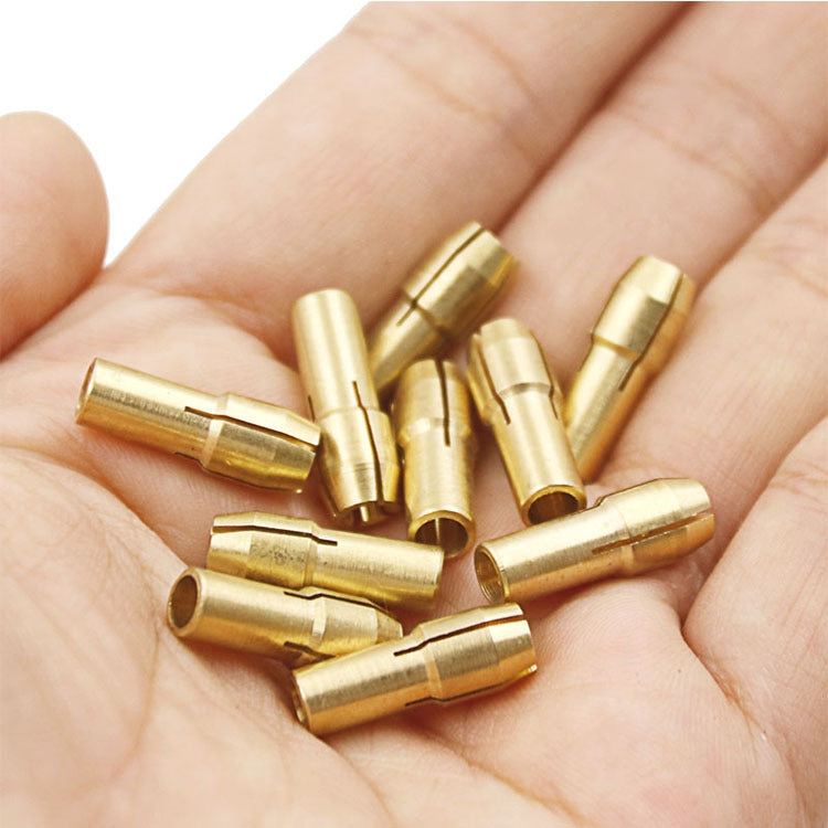 10 PCS Three-claw Copper Clamp Nut for Electric Mill Fittings���Bore diameter: 3.0mm - Hex Key & Spanner by PMC TechLife | Online Shopping South Africa | PMC TechLife | Buy Now Pay Later Mobicred