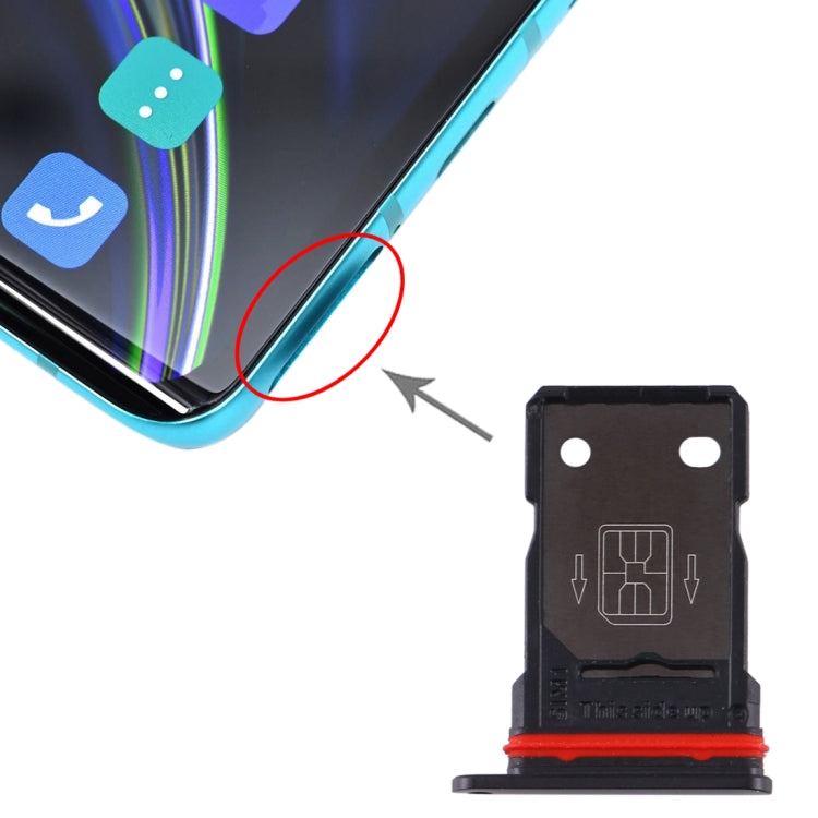 For OnePlus 8 Original SIM Card Tray + SIM Card Tray (Black) - Card Tray by PMC TechLife | Online Shopping South Africa | PMC TechLife | Buy Now Pay Later Mobicred