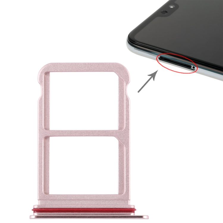 SIM Card Tray + SIM Card Tray for Huawei P20 Pro (Pink) - Card Socket by PMc TechLife | Online Shopping South Africa | PMc TechLife | Buy Now Pay Later Mobicred