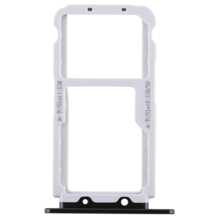 SIM Card Tray + SIM Card Tray / Micro SD Card for Huawei Honor View 10 / V10(Black) - Card Socket by PMc TechLife | Online Shopping South Africa | PMc TechLife | Buy Now Pay Later Mobicred