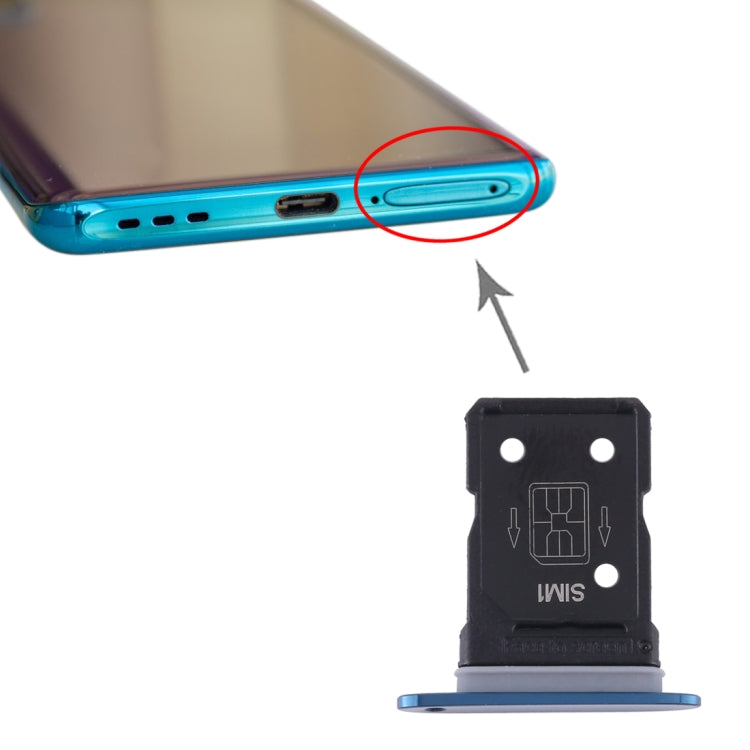 For OPPO Find X2 SIM Card Tray + SIM Card Tray (Blue) - Others by PMC Jewellery | Online Shopping South Africa | PMC Jewellery