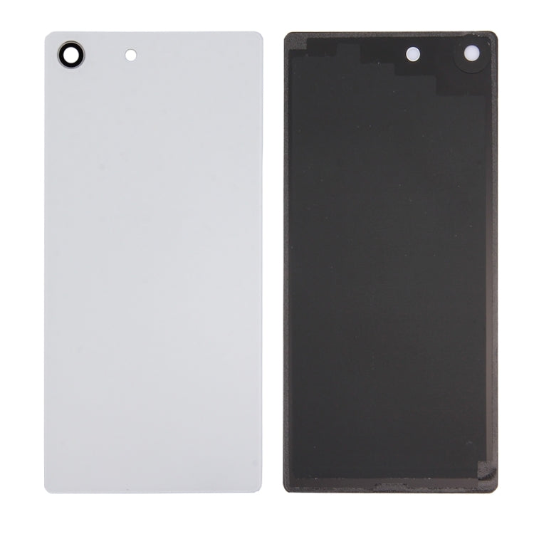 Back Battery Cover for Sony Xperia M5 (White) - Back Cover by PMc TechLife | Online Shopping South Africa | PMc TechLife | Buy Now Pay Later Mobicred