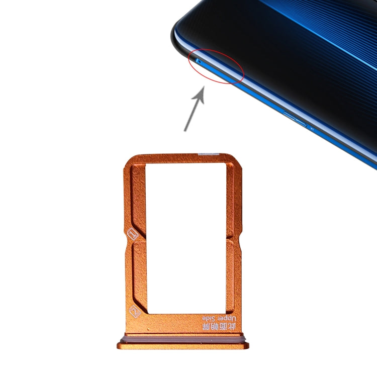 For Vivo iQOO SIM Card Tray + SIM Card Tray (Orange) - Card Socket by PMC Jewellery | Online Shopping South Africa | PMC Jewellery | Buy Now Pay Later Mobicred