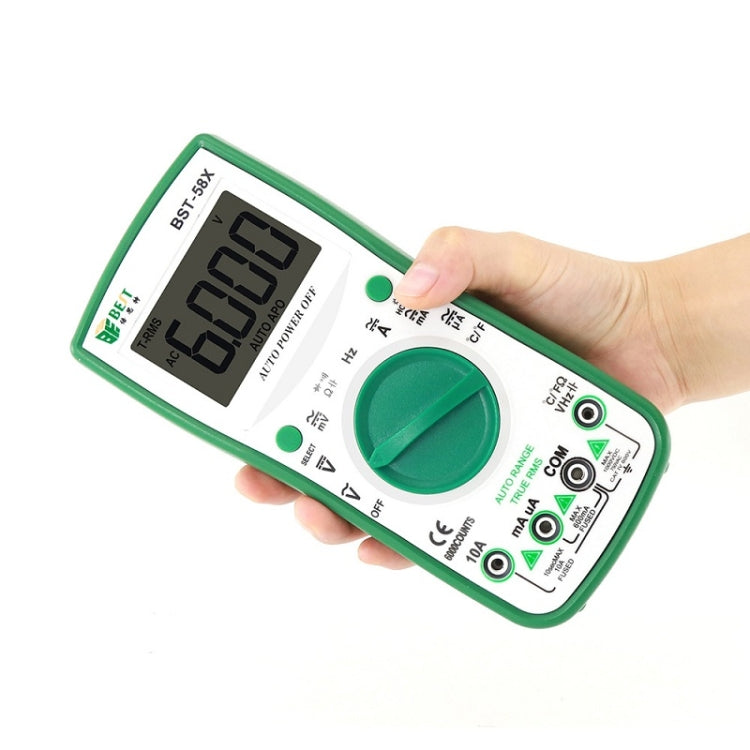 BEST BST-58X Multi-function Digital Multimeter Automatic Range Four Position Semi Backlight Display Intelligent Anti Burning - Digital Multimeter by BEST | Online Shopping South Africa | PMC Jewellery | Buy Now Pay Later Mobicred