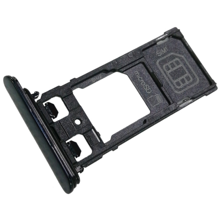 SIM1 Card Tray + SIM2 Card / Micro SD Card Tray for Sony Xperia XZ(Blue) - free shipping - PMC TechLife - Order now!