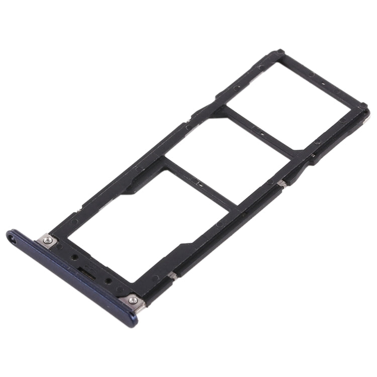 2 SIM Card Tray + Micro SD Card Tray for Asus ZenFone 4 Max ZC520KL(Blue) - Card Tray by PMc TechLife | Online Shopping South Africa | PMc TechLife | Buy Now Pay Later Mobicred