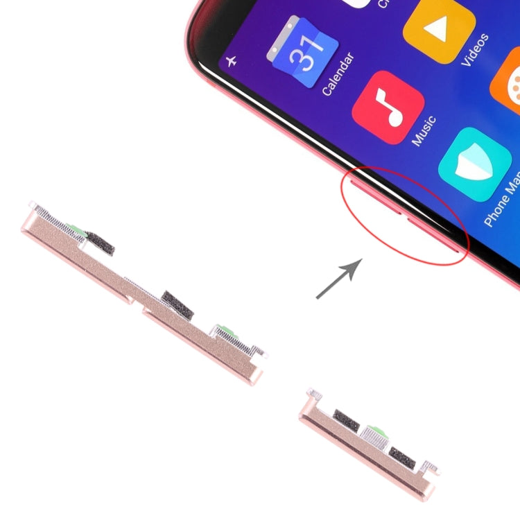 For OPPO R11s Side Keys(Gold) - Home key & Side Key by PMc TechLife | Online Shopping South Africa | PMc TechLife | Buy Now Pay Later Mobicred