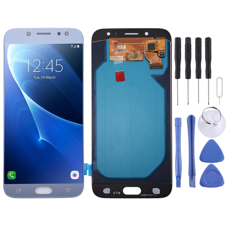 Oled LCD Screen for Galaxy J7 (2017) / J7 Pro, J730F/DS, J730FM/DS with Digitizer Full Assembly (Blue) - free shipping - PMc TechLife - Order now!