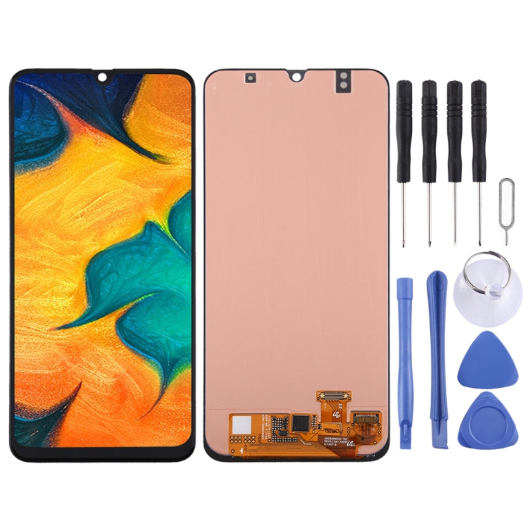 Original Super AMOLED LCD Screen for Galaxy A30 with Digitizer Full Assembly (Black) - free shipping - PMc TechLife - Order now!