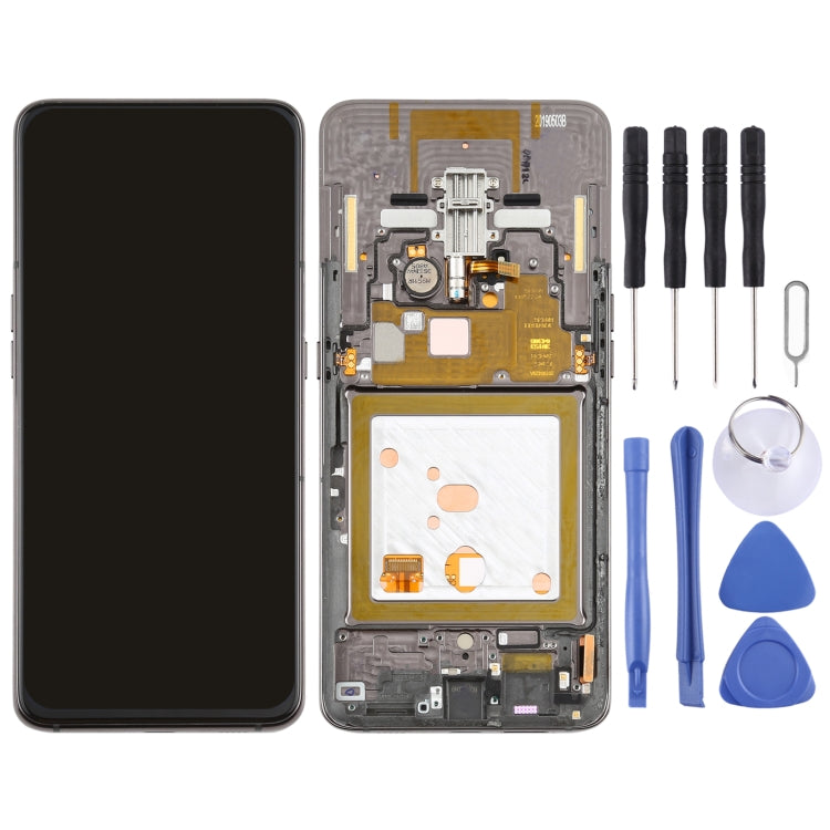 Original Super AMOLED LCD Screen for Galaxy A80 Digitizer Full Assembly with Frame (Black) - free shipping - PMc TechLife - Order now!