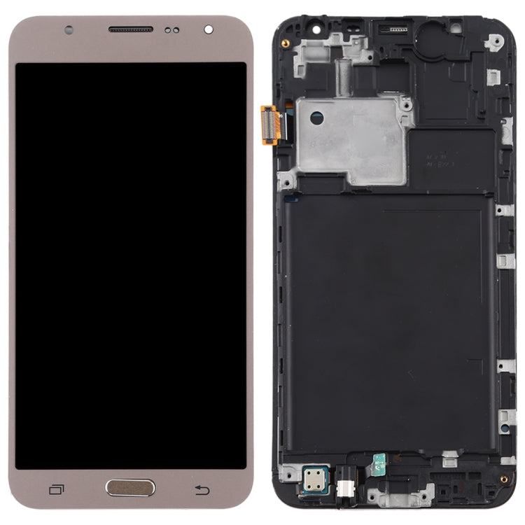 TFT LCD Screen for Galaxy J7 (2015) / J700F Digitizer Full Assembly with Frame (Gold) - free shipping - PMc TechLife - Order now!