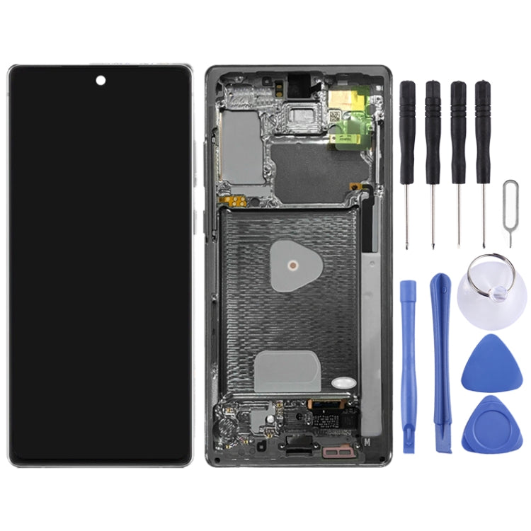 Original LCD Screen for Samsung Galaxy Note20 4G SM-N980 Digitizer Full Assembly With Frame (Silver) - free shipping - PMc TechLife - Order now!