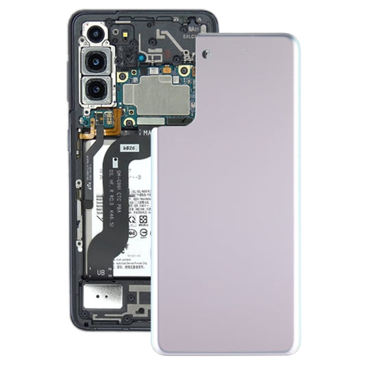 For Samsung Galaxy S21+ 5G Battery Back Cover (Silver) - Back Cover by PMC Jewellery | Online Shopping South Africa | PMC Jewellery | Buy Now Pay Later Mobicred
