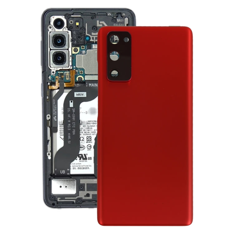 For Samsung Galaxy S20 FE Battery Back Cover with Camera Lens Cover (Red) - free shipping - PMc TechLife - Order now!