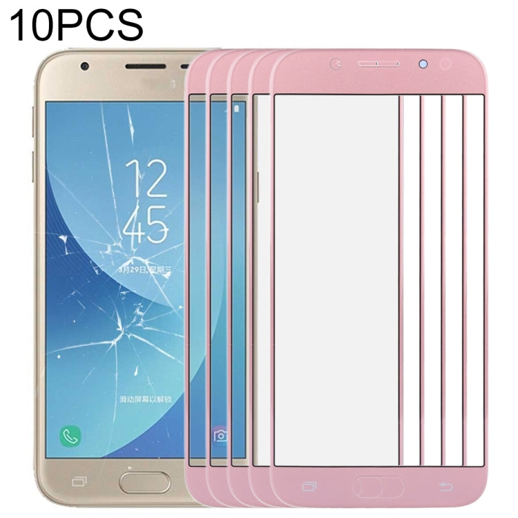 For Samsung Galaxy J3 (2017) / J330 10pcs Front Screen Outer Glass Lens (Rose Gold) - free shipping - PMc TechLife - Order now!