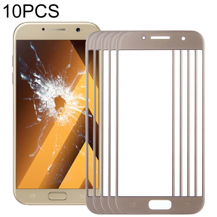 For Samsung Galaxy A5 (2017) / A520 10pcs Front Screen Outer Glass Lens (Gold) - free shipping - PMc TechLife - Order now!