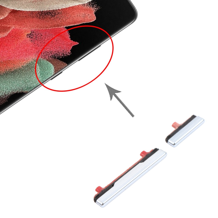 For Samsung Galaxy S21 Ultra 5G Power Button and Volume Control Button(Silver) - free shipping - PMc TechLife - Order now!
