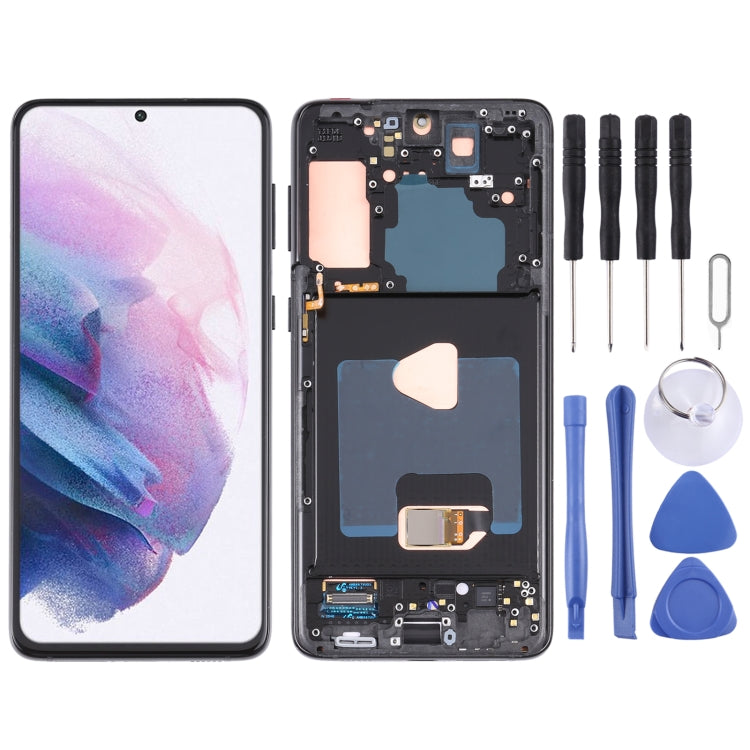 For Samsung Galaxy S21+ 5G SM-G996 Original LCD Screen Digitizer Full Assembly With Frame (Black) - free shipping - PMc TechLife - Order now!