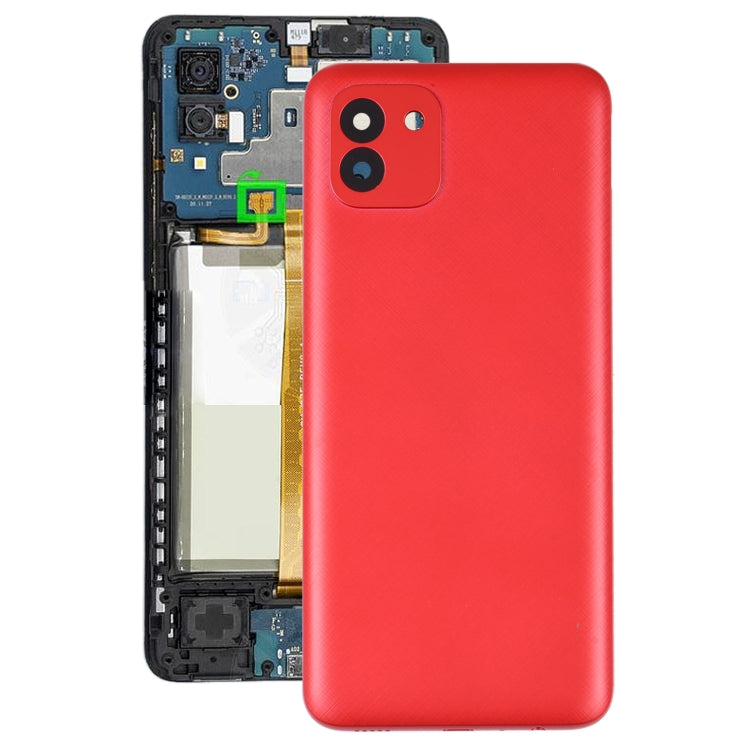 For Samsung Galaxy A03 SM-A035F Battery Back Cover (Red) - free shipping - PMc TechLife - Order now!