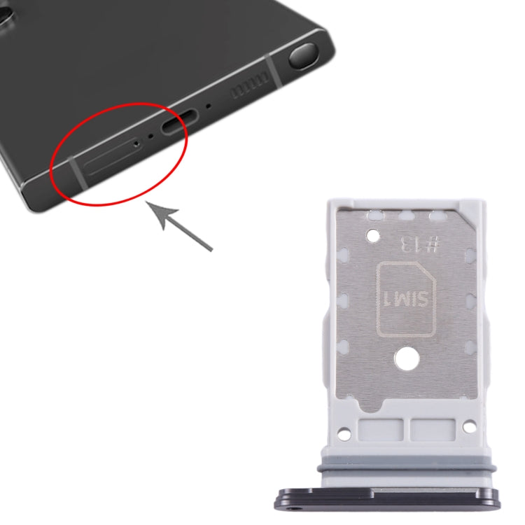 For Samsung Galaxy S24 / S24+ 5G Original  SIM + SIM Card Tray (Black) - free shipping - PMc TechLife - Order now!