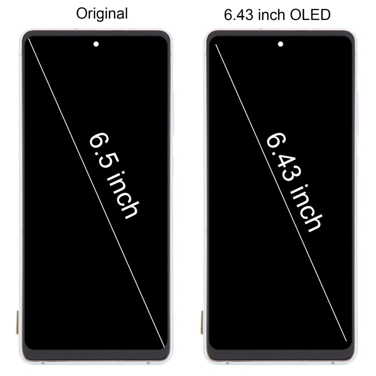 For Samsung Galaxy S20 FE SM-G780F 6.43 inch OLED LCD Screen Digitizer Full Assembly with Frame (Silver) - free shipping - PMc TechLife - Order now!