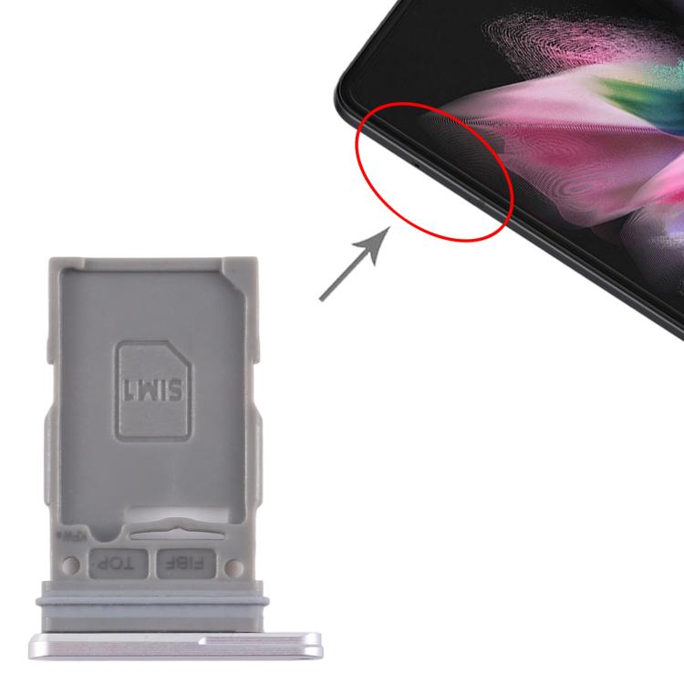 For Samsung Galaxy Z Fold3 5G SM-F926B Original SIM Card Tray (Silver) - free shipping - PMc TechLife - Order now!