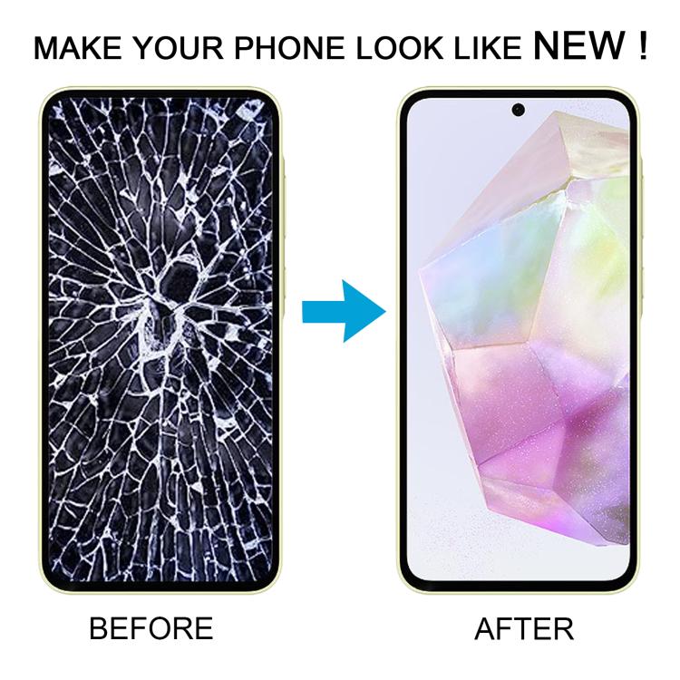 For Samsung Galaxy A35 SM-A356B Original LCD Screen Digitizer Full Assembly with Frame (Pink) - free shipping - PMc TechLife - Order now!