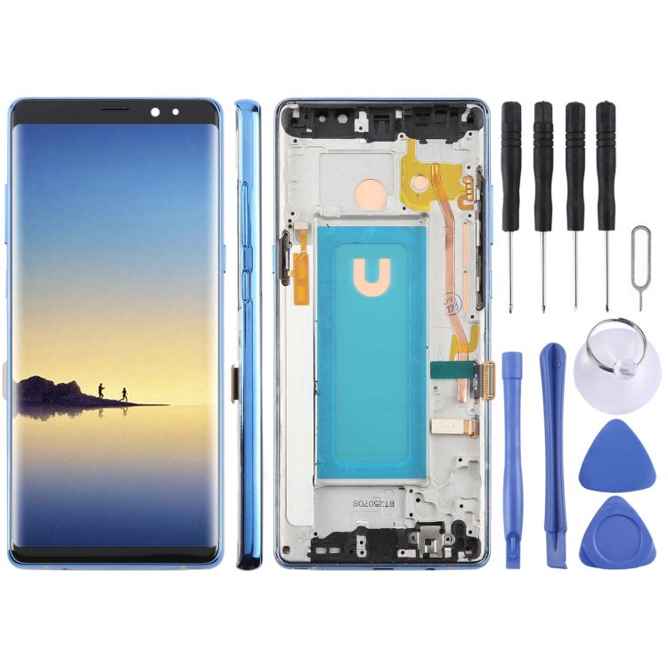 For Samsung Galaxy Note 8 SM-N950F 6.25 inch TFT LCD Screen Digitizer Full Assembly with Frame (Blue) - free shipping - PMC TechLife - Order now!