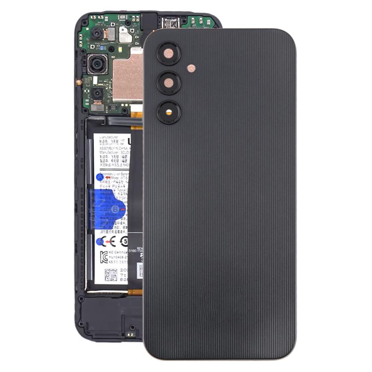 For Samsung Galaxy A14 SM-A145F Back Cover with Camera Lens Cover(Black) - free shipping - PMC TechLife - Order now!