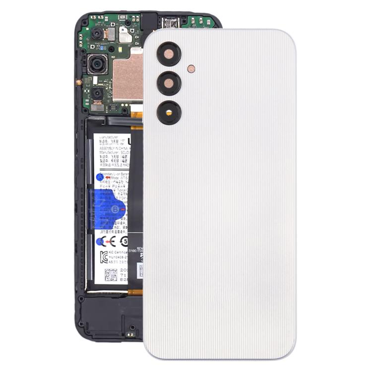 For Samsung Galaxy A14 SM-A145F Back Cover with Camera Lens Cover(Silver) - free shipping - PMC TechLife - Order now!