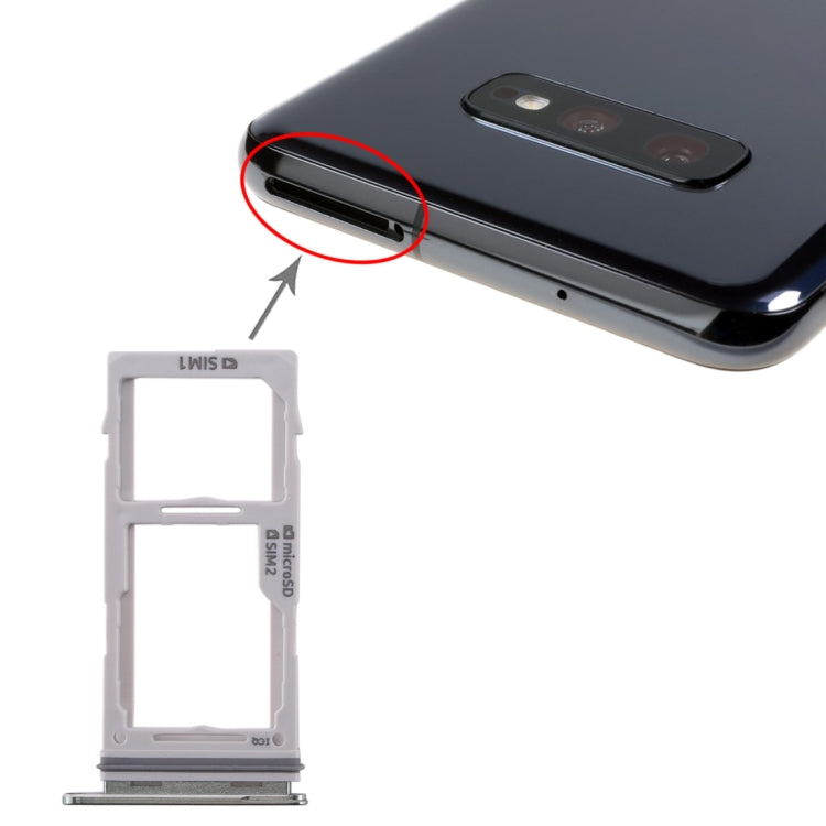 For Galaxy S10+ / S10 / S10e SIM Card Tray + SIM Card Tray / Micro SD Card Tray (Green) - free shipping - PMc TechLife - Order now!