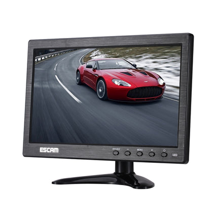 ESCAM T10 10.0 inch TFT LCD 1024x600 Monitor with VGA & HDMI & AV & BNC & USB for PC CCTV Security - DVD & LCD Player by ESCAM | Online Shopping South Africa | PMC Jewellery | Buy Now Pay Later Mobicred