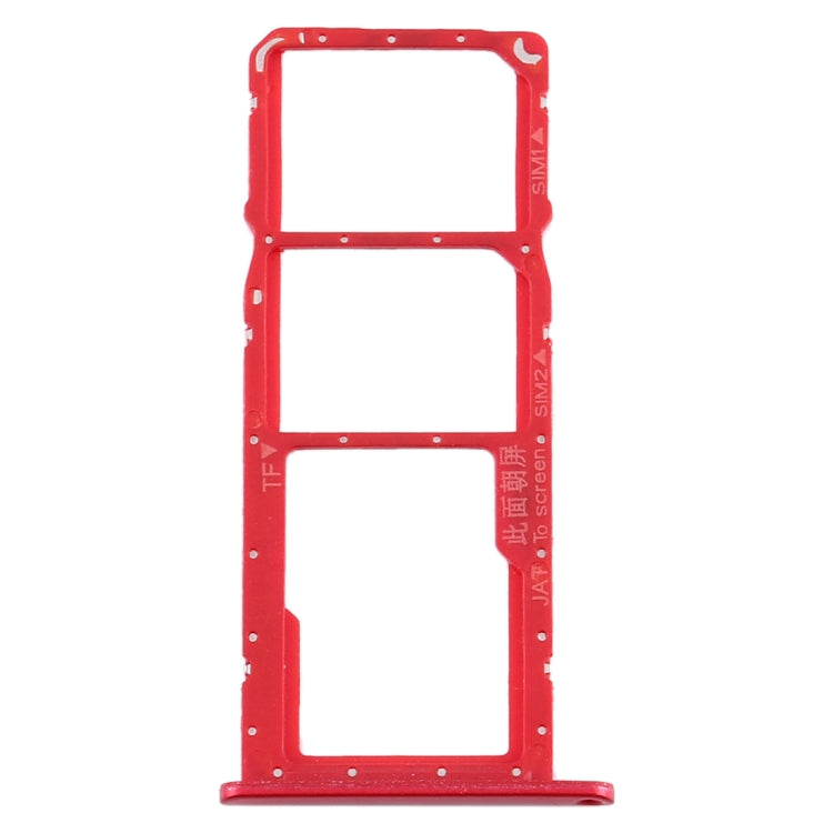 SIM Card Tray + SIM Card Tray + Micro SD Card Tray for Huawei Y6s (2019) (Red) - Card Socket by PMc TechLife | Online Shopping South Africa | PMc TechLife | Buy Now Pay Later Mobicred