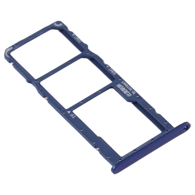 SIM Card Tray + SIM Card Tray + Micro SD Card Tray for Huawei Y6 (2019) (Blue) - Card Socket by PMc TechLife | Online Shopping South Africa | PMc TechLife | Buy Now Pay Later Mobicred