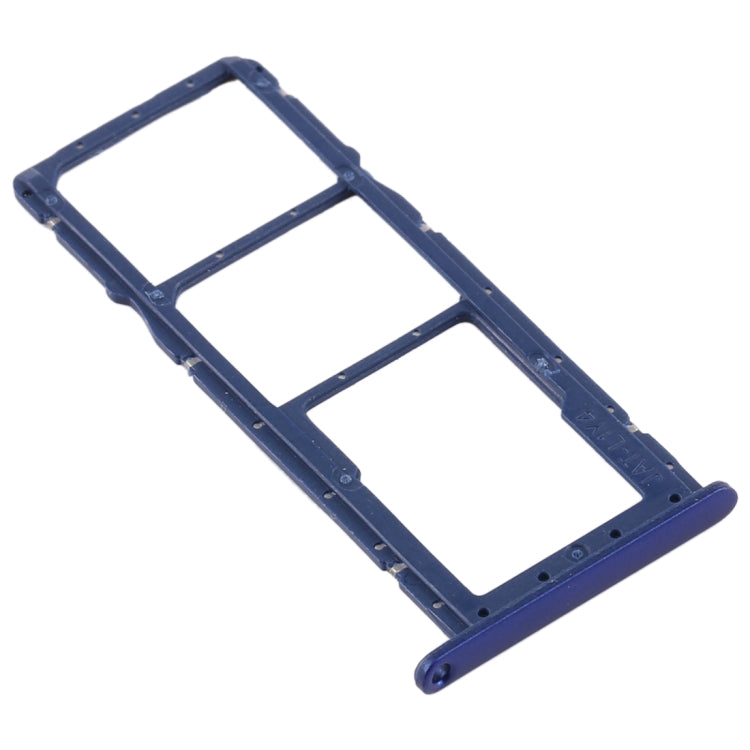 SIM Card Tray + SIM Card Tray + Micro SD Card Tray for Huawei Y6 (2019) (Blue) - Card Socket by PMc TechLife | Online Shopping South Africa | PMc TechLife | Buy Now Pay Later Mobicred