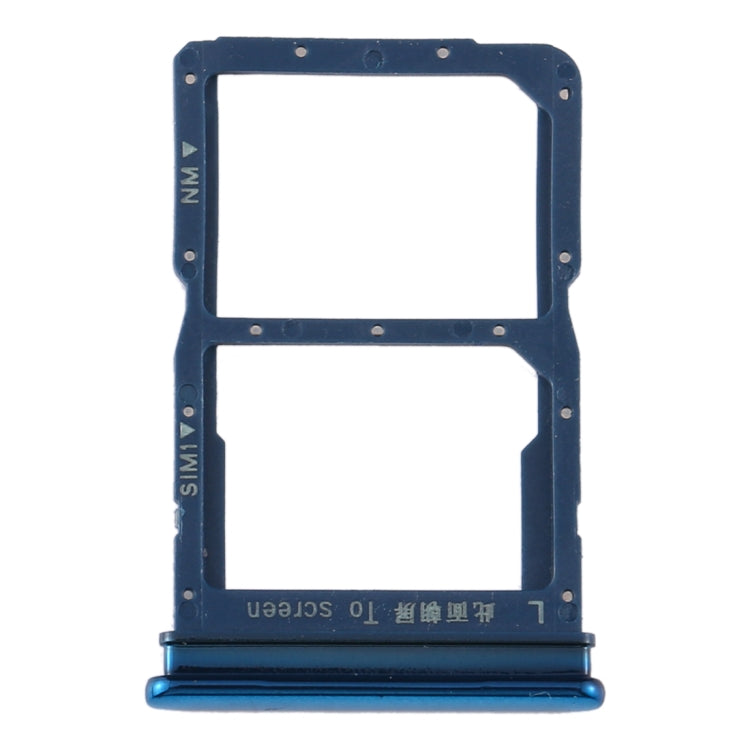 SIM Card Tray + NM Card Tray for Huawei Y8p (Blue) - free shipping - PMC TechLife - Order now!