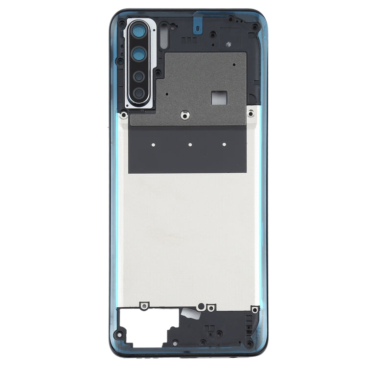 For OPPO A91/F15 PCPM00 CPH2001 CPH2021 Back Housing Frame (Black) - Frame Bezel Plate by PMC Jewellery | Online Shopping South Africa | PMC Jewellery | Buy Now Pay Later Mobicred