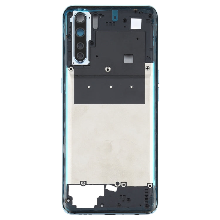 For OPPO A91/F15 PCPM00 CPH2001 CPH2021 Back Housing Frame (Baby Blue) - Frame Bezel Plate by PMC Jewellery | Online Shopping South Africa | PMC Jewellery | Buy Now Pay Later Mobicred