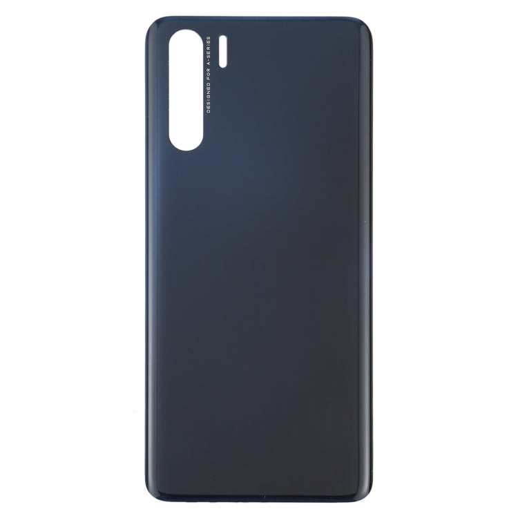 For OPPO A91/F15 PCPM00 CPH2001 CPH2021 Battery Back Cover (Black) - Back Cover by PMC Jewellery | Online Shopping South Africa | PMC Jewellery | Buy Now Pay Later Mobicred