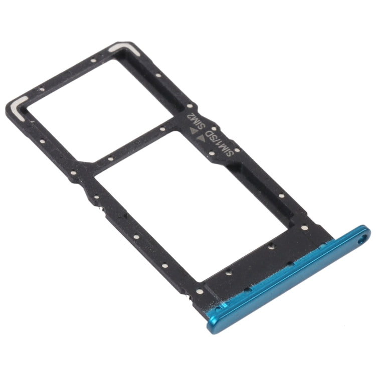 SIM Card Tray + SIM Card Tray / Micro SD Card Tray for Huawei Maimang 9 (Blue) - Card Socket by PMc TechLife | Online Shopping South Africa | PMc TechLife | Buy Now Pay Later Mobicred